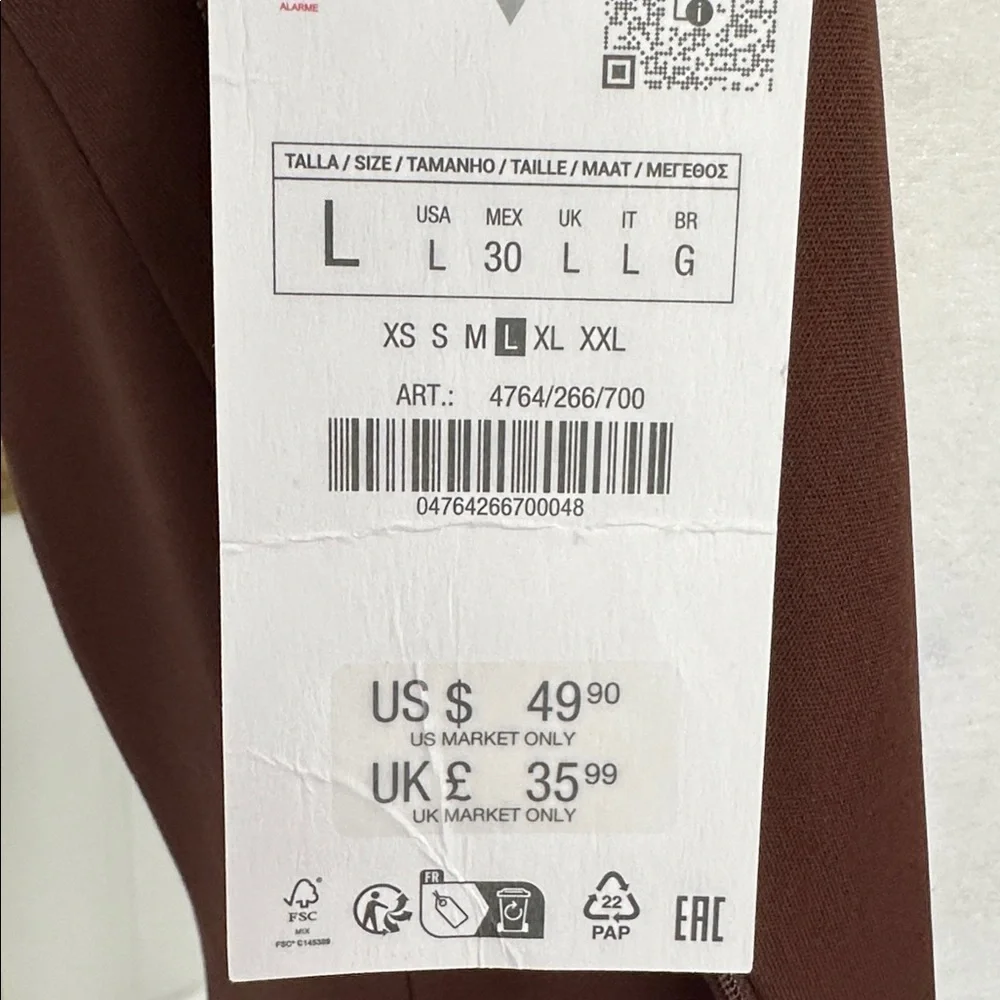 Zara Chocolate Brown Box Pleated Sleeveless Mini Dress - Picture 9 of 12